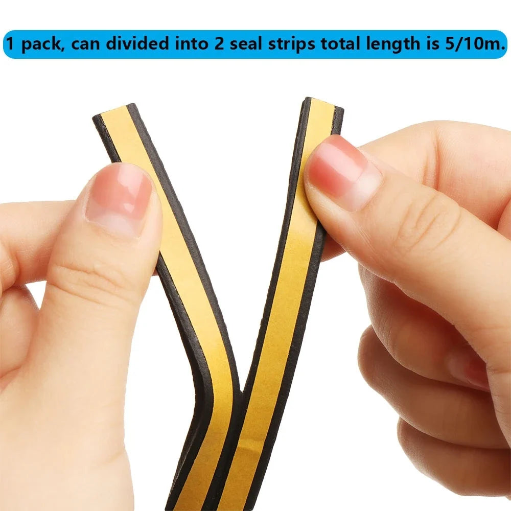 Self-Adhesive Rubber Foam Door & Window Weather Seal Tape Weather Seal Tape Qme