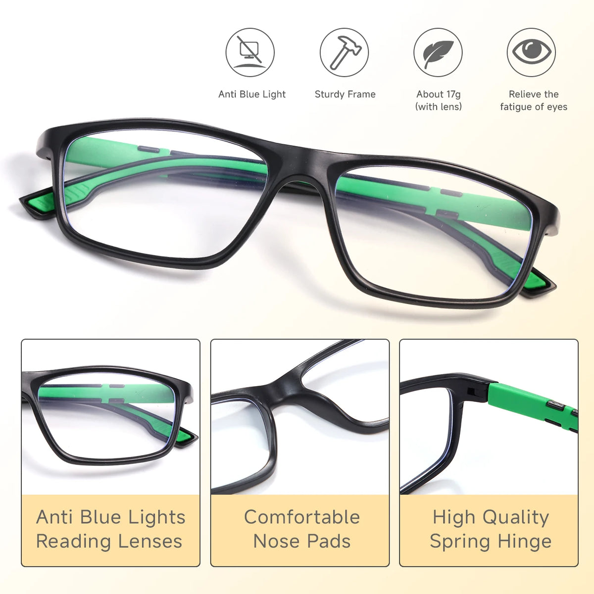 VOPHA Auto Focus Reading Glasses – Blue Light Blocking Unisex Reading Glasses Qst