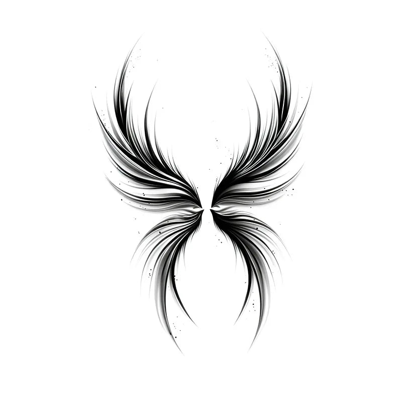 Watercolor Angel Wings Butterfly Temporary Tattoo Sticker Temporary Tattoo Sticker Qme