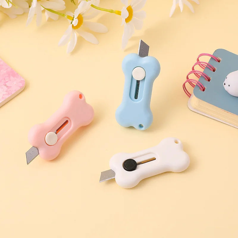 Mini Cartoon Bone Letter Opener & Paper Cutter – 8 Colors Letter Opener Knife Qme