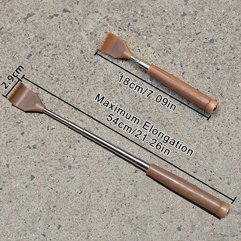 Telescopic Back Scratcher – Extendable Stainless Steel Claw Back Scratcher Qst