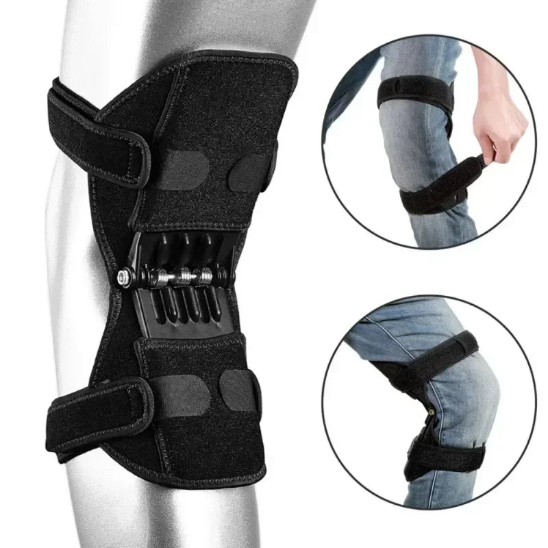 Spring-Loaded Knee Booster Support Pads – Sports Leg Brace 1-2pc Knee Support Brace Qst