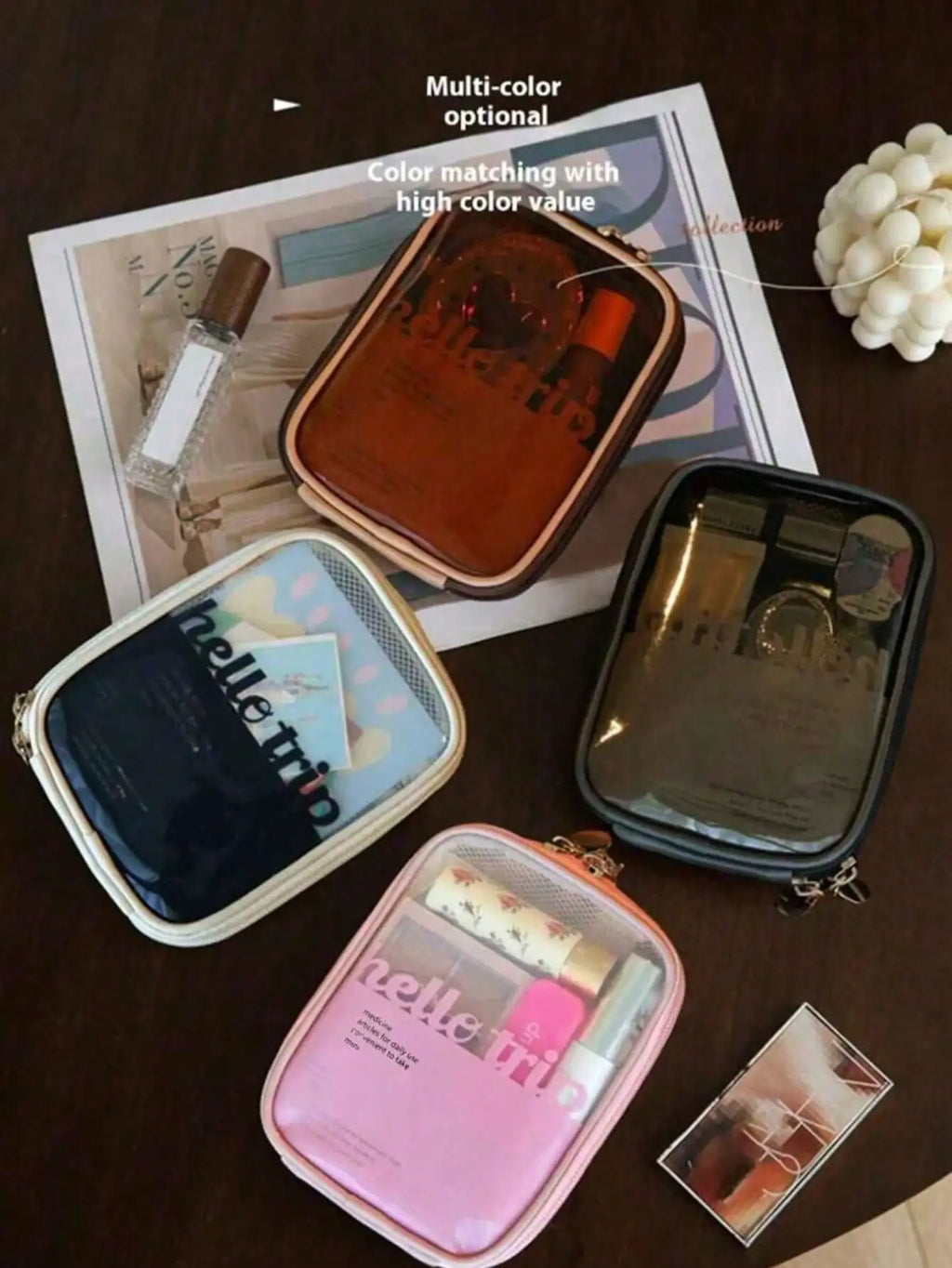 Women's Large Capacity Portable Cosmetic Bag | Polyester Cosmetic Travel Bag Qme