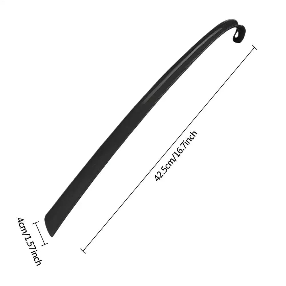 Long Handle Shoe Horn & Sock Remover Dressing Aid Stick Dressing Aid Stick Qme Black