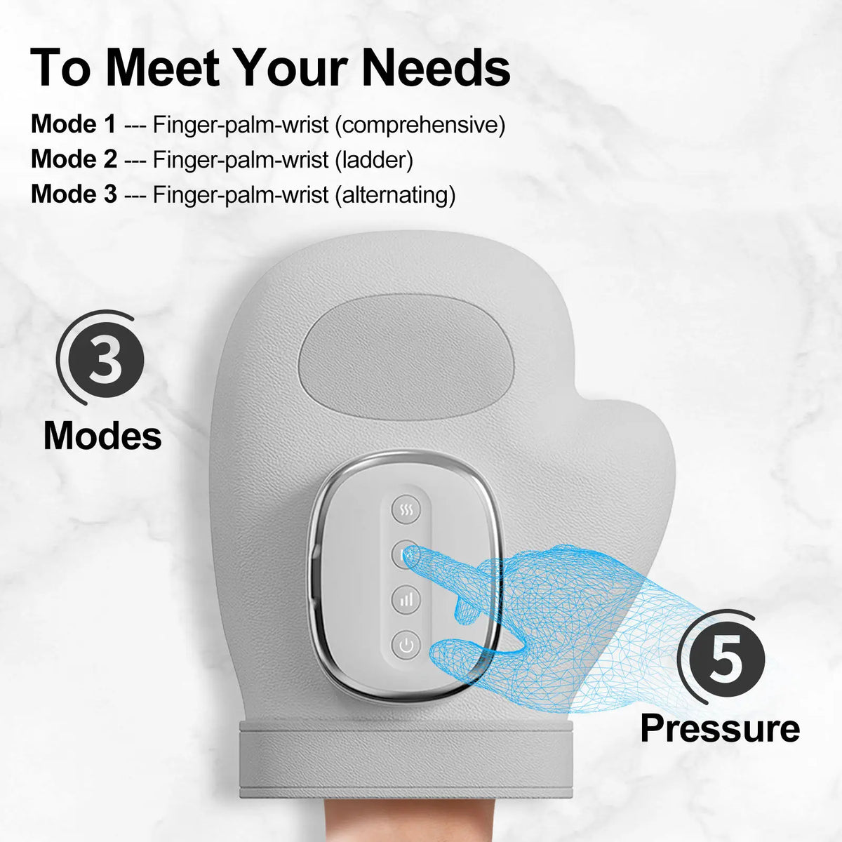 VIMYSHOW Hand Massager – Airbag Compression & Kneading Hand Massager Qst