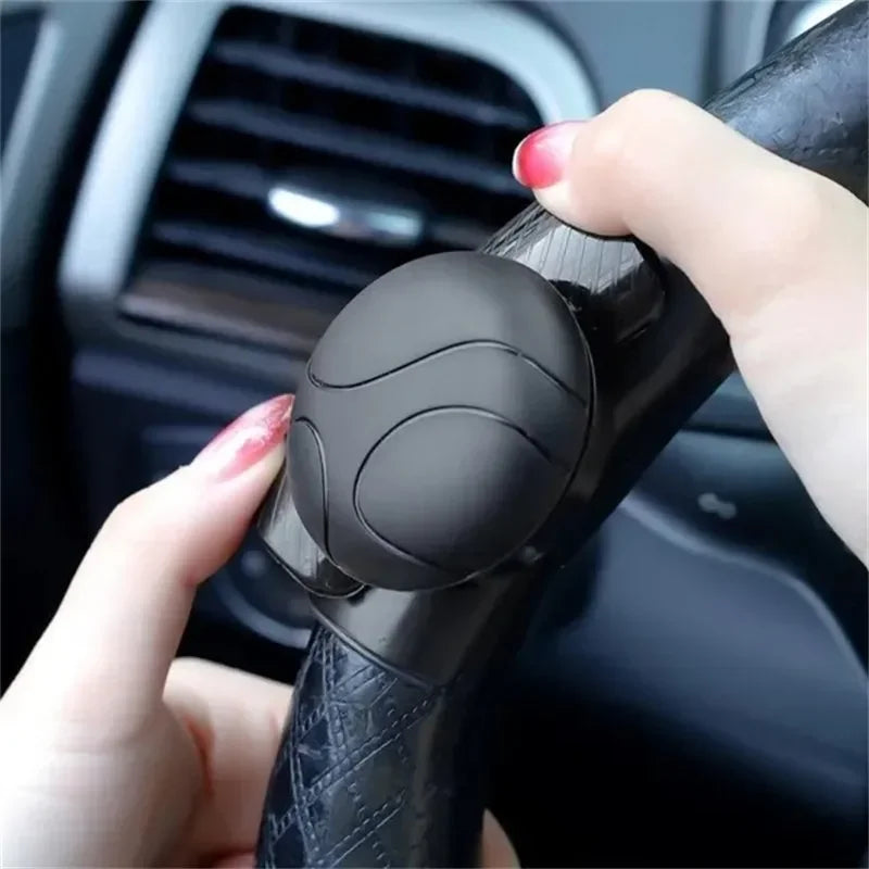 360° Steering Wheel Spinner Knob – Force-Saving Rotator Steering Wheel Spinner Qme