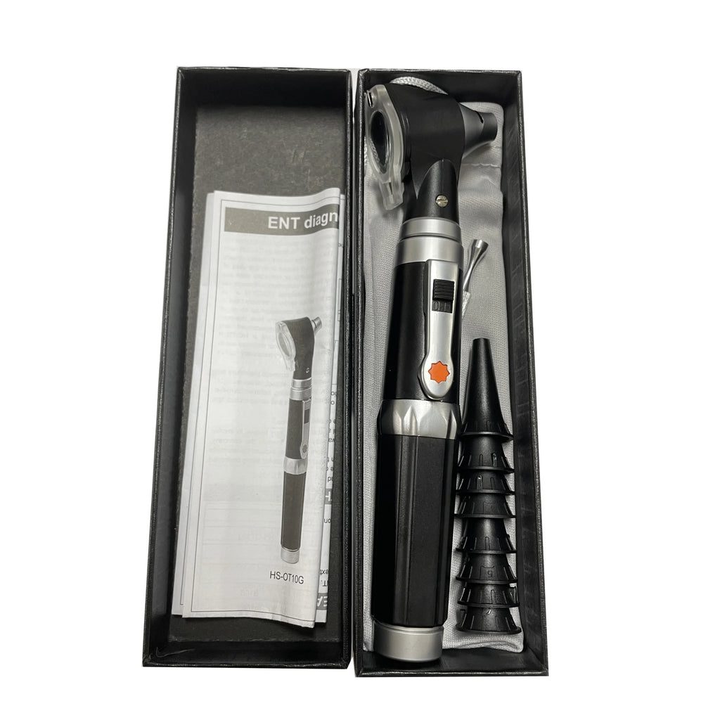 LED Otoscope & Ophthalmoscope Set – 3x Magnification Diagnostic Diagnostic Instrument Set Qst Simple Box