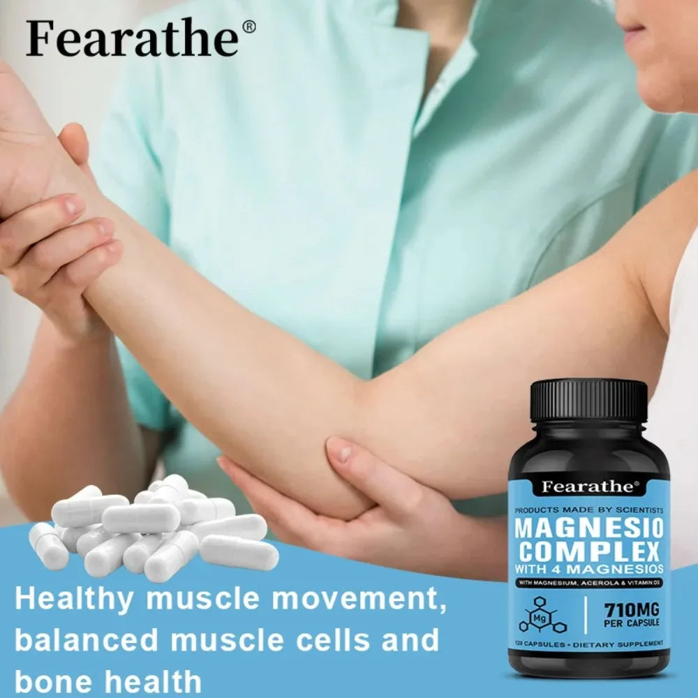 Magnesium Complex Supplement – Sleep, Muscle & Bone Support Mineral Supplement Qst