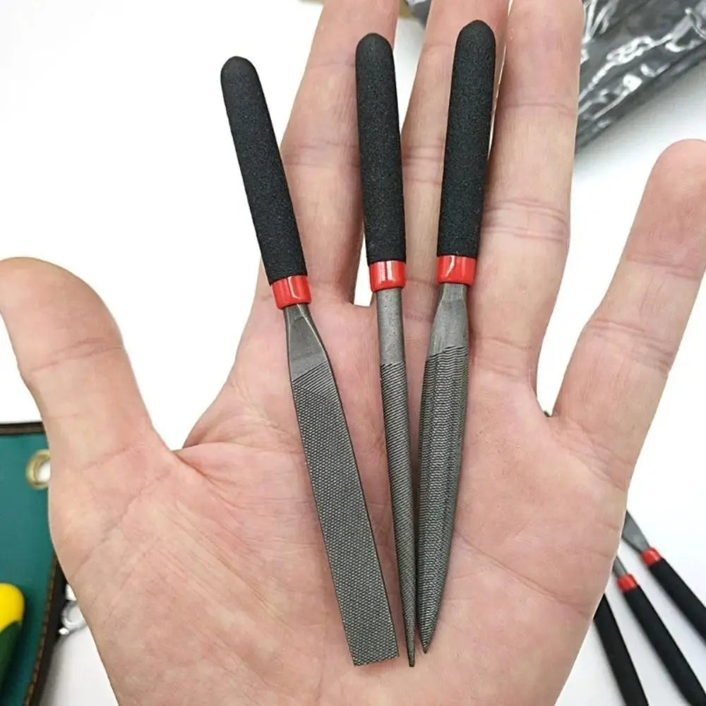 Steel Needle Flat File Set – Craft & Carpentry Hand Tools Needle File Set Qme 3pcs