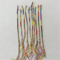 Rainbow Braided Rope Tassel Bracelet Set – Women & Men Braided Rope Bracelet Qme Random color 10Pcs