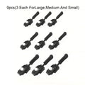 Zipper Repair Kit – 9 Pc Quick Install Replacement Zip Heads Zipper Repair Kit Qme 9pcs Mixed size