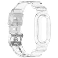 TPU Transparent Adjustable Band for Google Fitbit | 6 Colors Fitness Watch Band Qme WHITE