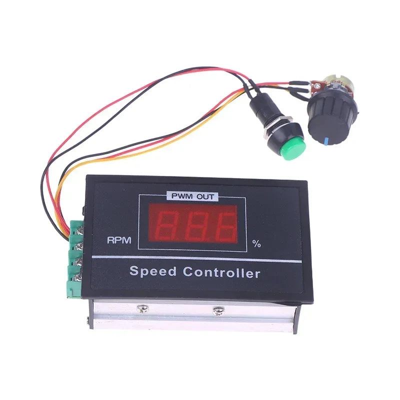 DC 6-60V 30A PWM Motor Speed Controller with Digital Display Motor Speed Controller Qme