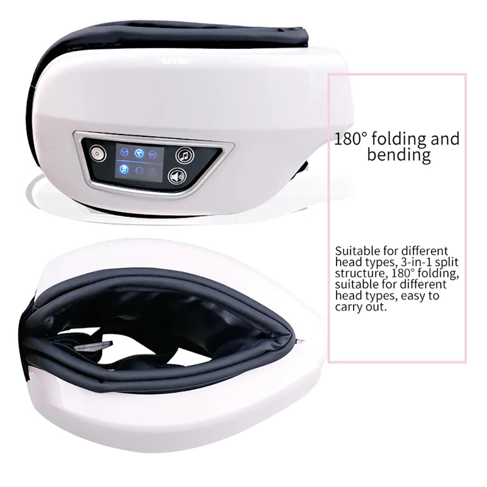 6D Smart Eye Massager – Airbag, Bluetooth & Sleep Mask Eye Massager Mask Qst