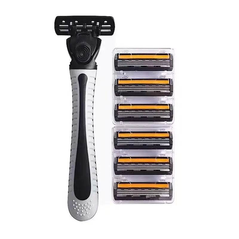 Men's 3-Blade Manual Razor with Lubricating Strip, 19 Heads Manual Razor Qst