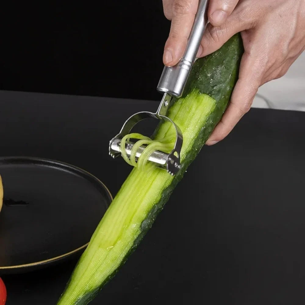2-in-1 Stainless Steel Vegetable & Fruit Peeler Double Head Vegetable Peeler Qme