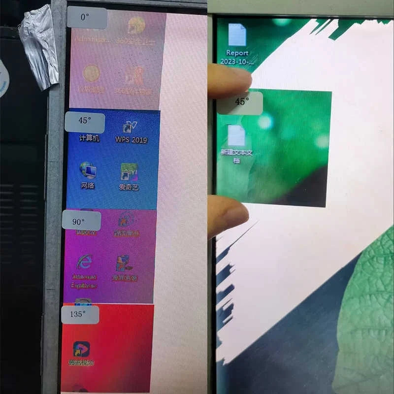 Polarizing Film 0° 45° 90° 135° Angle Test Tool – LCD LED Screen Screen Repair Tool Qme