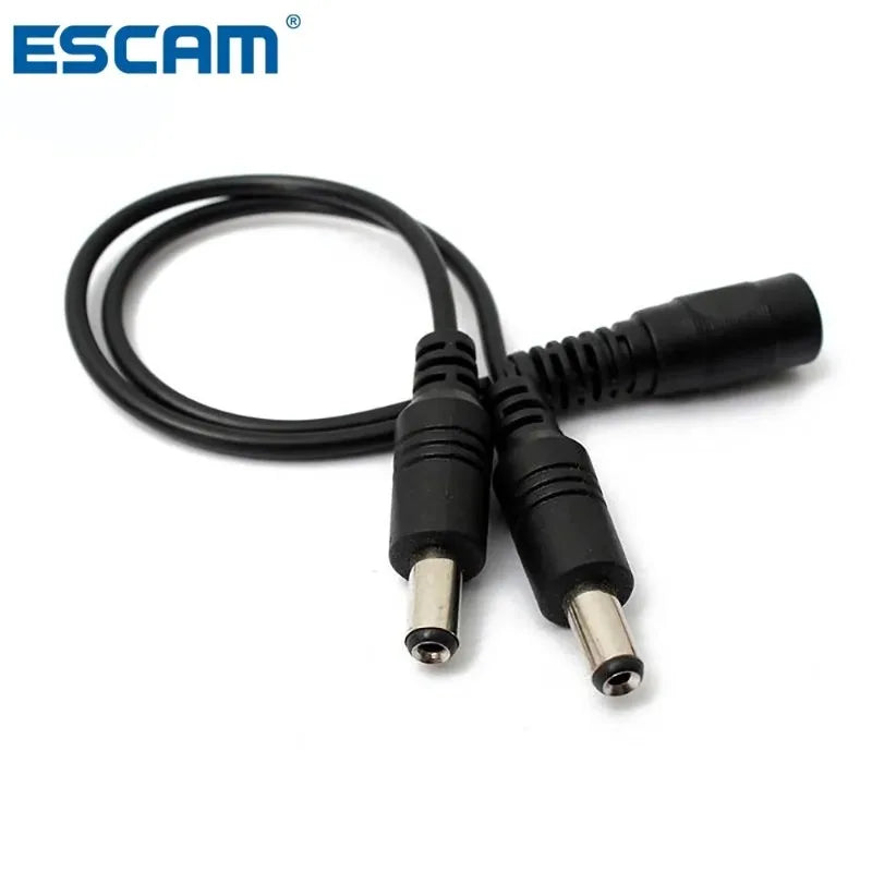 DC 1-to-2 Power Splitter Cable for IP Cameras & LED Strips DC Power Splitter Cable Qme 1 TO 2 China Mainland