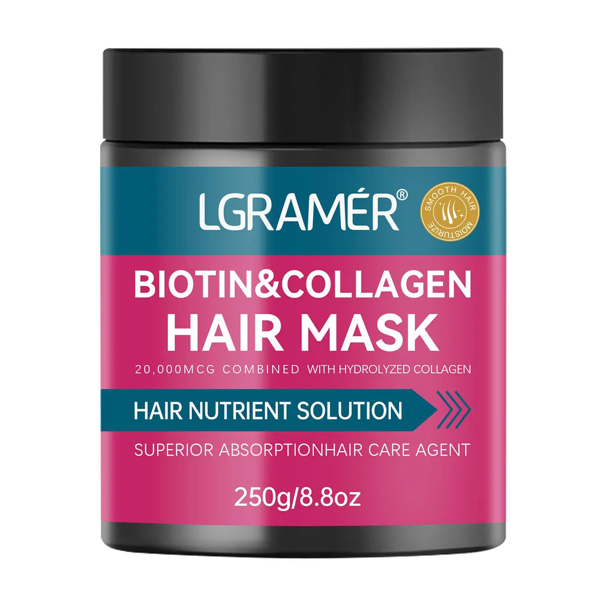 YOUNGCOME Biotin Collagen Hair Mask – Soft, Strong & Frizz-Free Hair Mask Conditioner Qst 250g