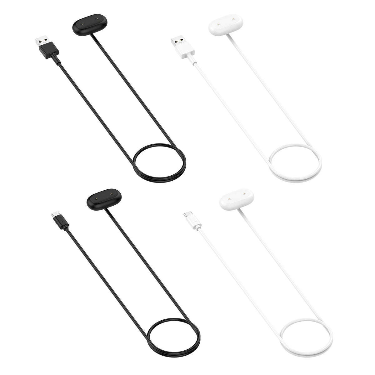 Fitbit Air Watch Magnetic Charging Cable | USB-A & USB-C Smartwatch Charging Cable Qme