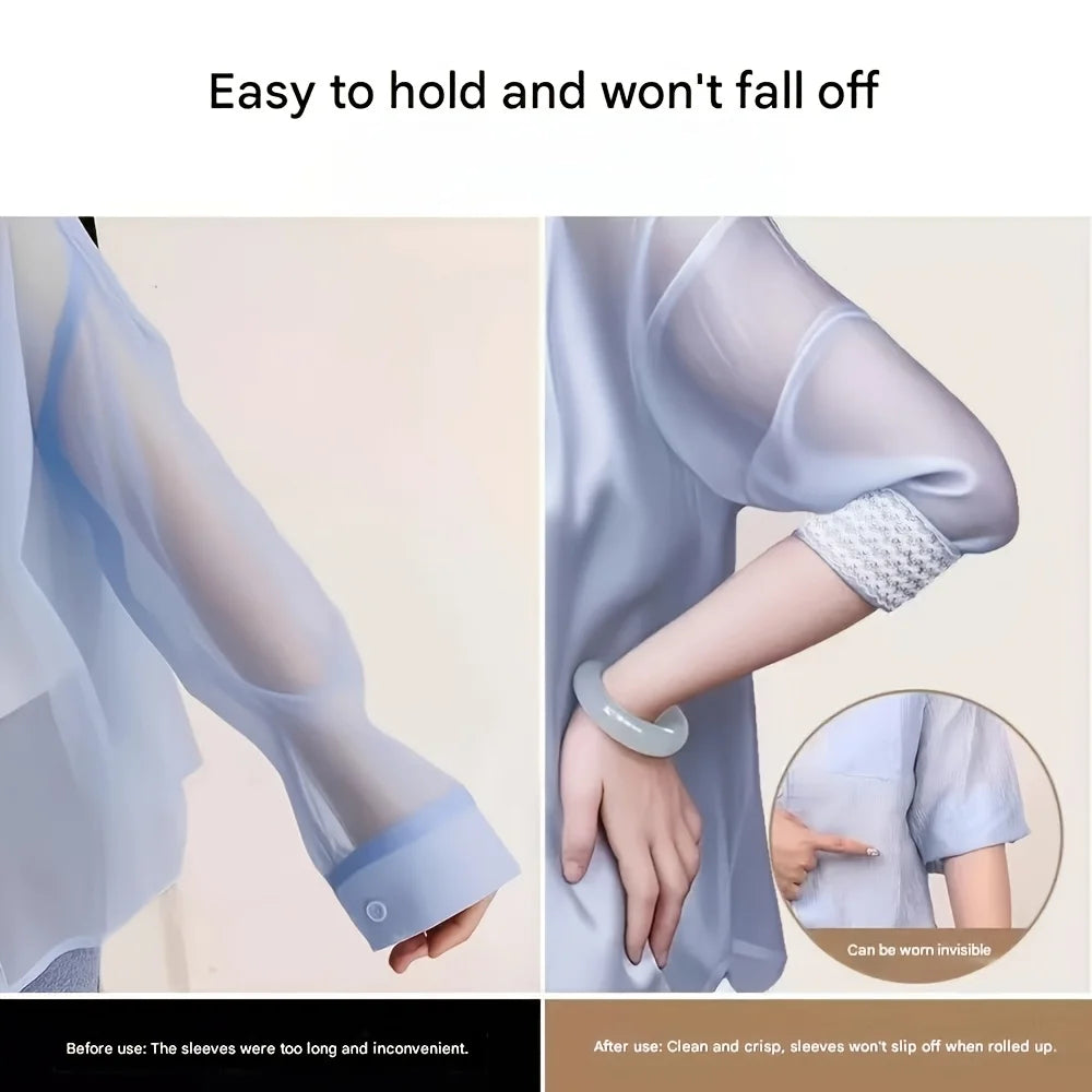 Detachable Sleeve Cuffs Drawstring Anti-Slip Fixator | Polyester Sleeve Cuffs Qme