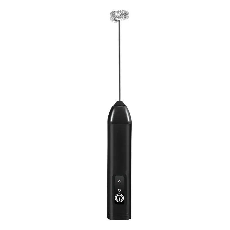 ZARTSEN USB Rechargeable Mini Milk Frother – 3-Speed Foam Maker Milk Frother Qst D01 Black