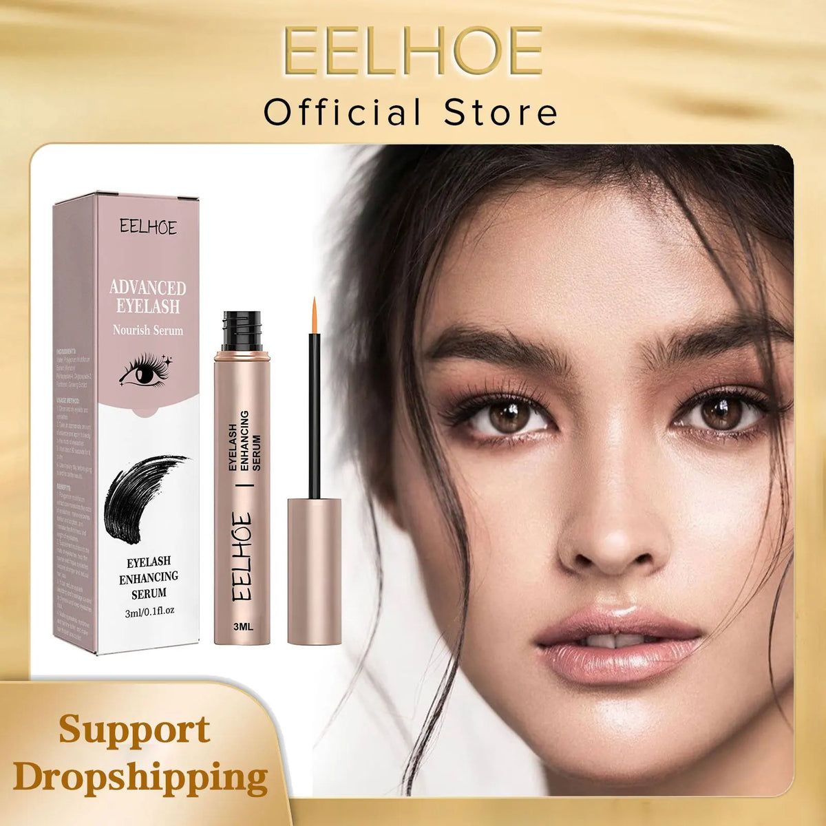 EELHOE 7-Day Eyelash Growth Serum – Lengthen & Thicken 3ml Eyelash Growth Serum Qst