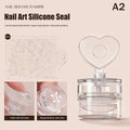 Silicone Jelly Nail Stamper with Scraper – French & Floral Art Nail Art Stamper Qst A2
