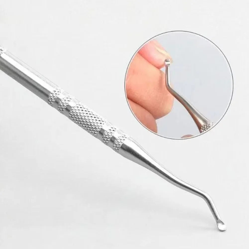 Double-Headed Stainless Steel Toenail Care Tool Set | Qme Nail Care Tool Qme
