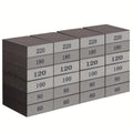 Sand Block Sandpaper Kit – Wood & Drywall Repair Combo Sanding Block Kit Qme 24pcs set