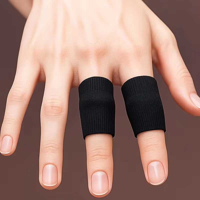 Finger Compression Sleeves – Elastic Breathable Sports Finger Guard Sports Finger Sleeves Qst