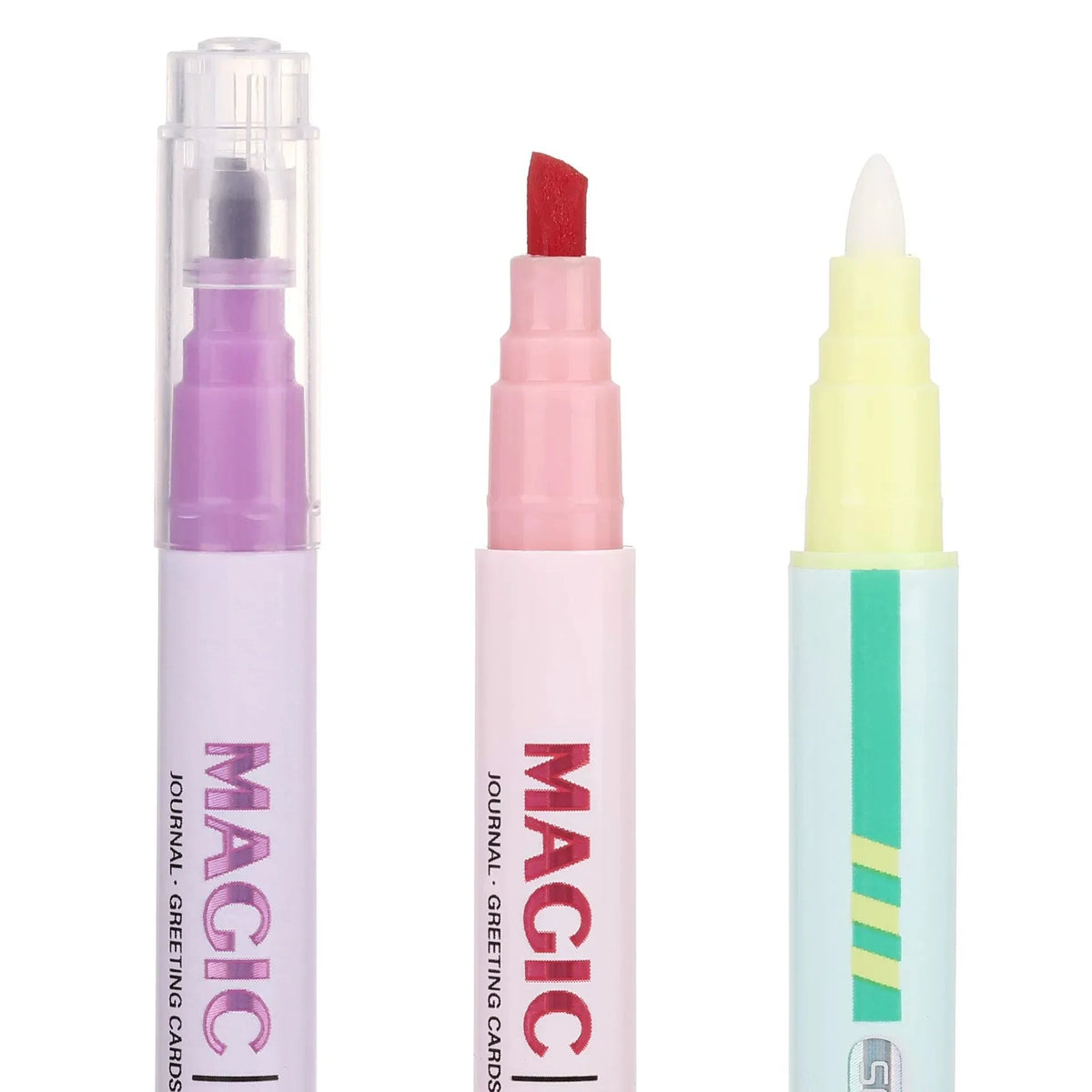 Double Tip Pastel Highlighter Markers | Fine & Broad – Qme Pastel Highlighter Markers Qme