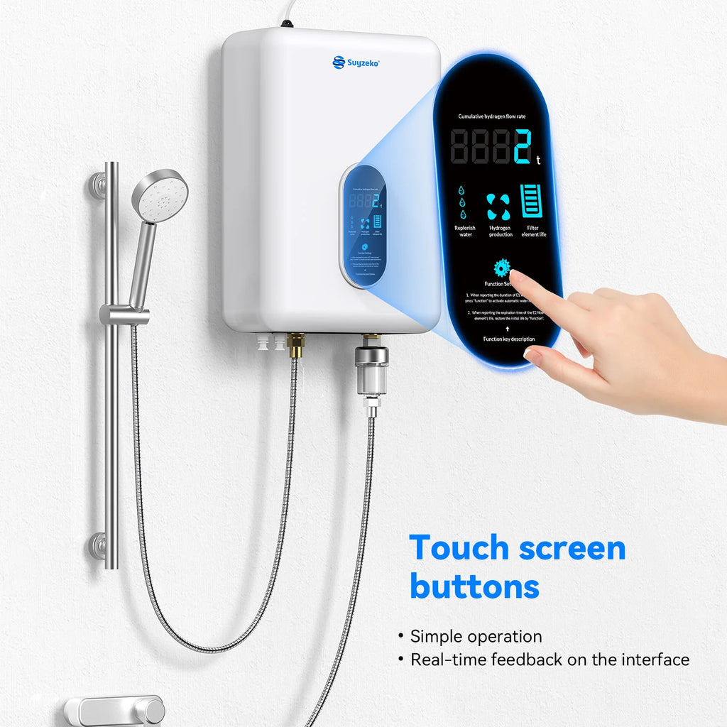 Suyzeko Wall-Mounted Hydrogen Spa Bath Generator | 2000ppb Hydrogen Bath Generator Qst
