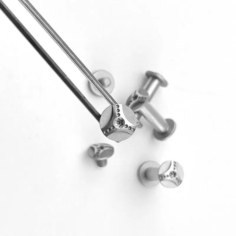 Plum Blossom M4 Knife Handle Screws 416 Stainless Steel 10 Sets Knife Handle Screws Qst