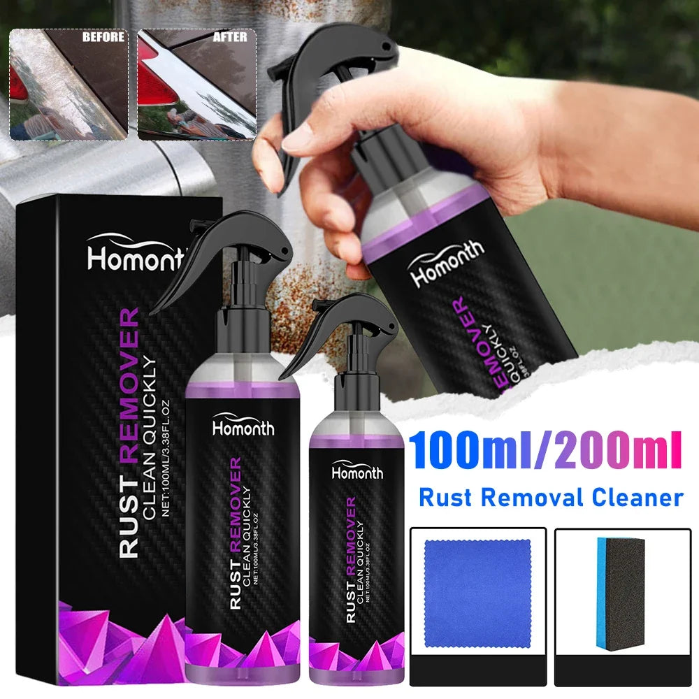 Car Rust Remover Derusting Spray – Wheel Hub & Paint Cleaner Car Rust Remover Spray Qme
