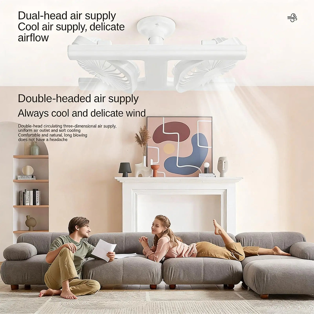 Lightbulb Ceiling Fan 3-Speed Remote Control Adjustable Angle Lightbulb Ceiling Fan Qme
