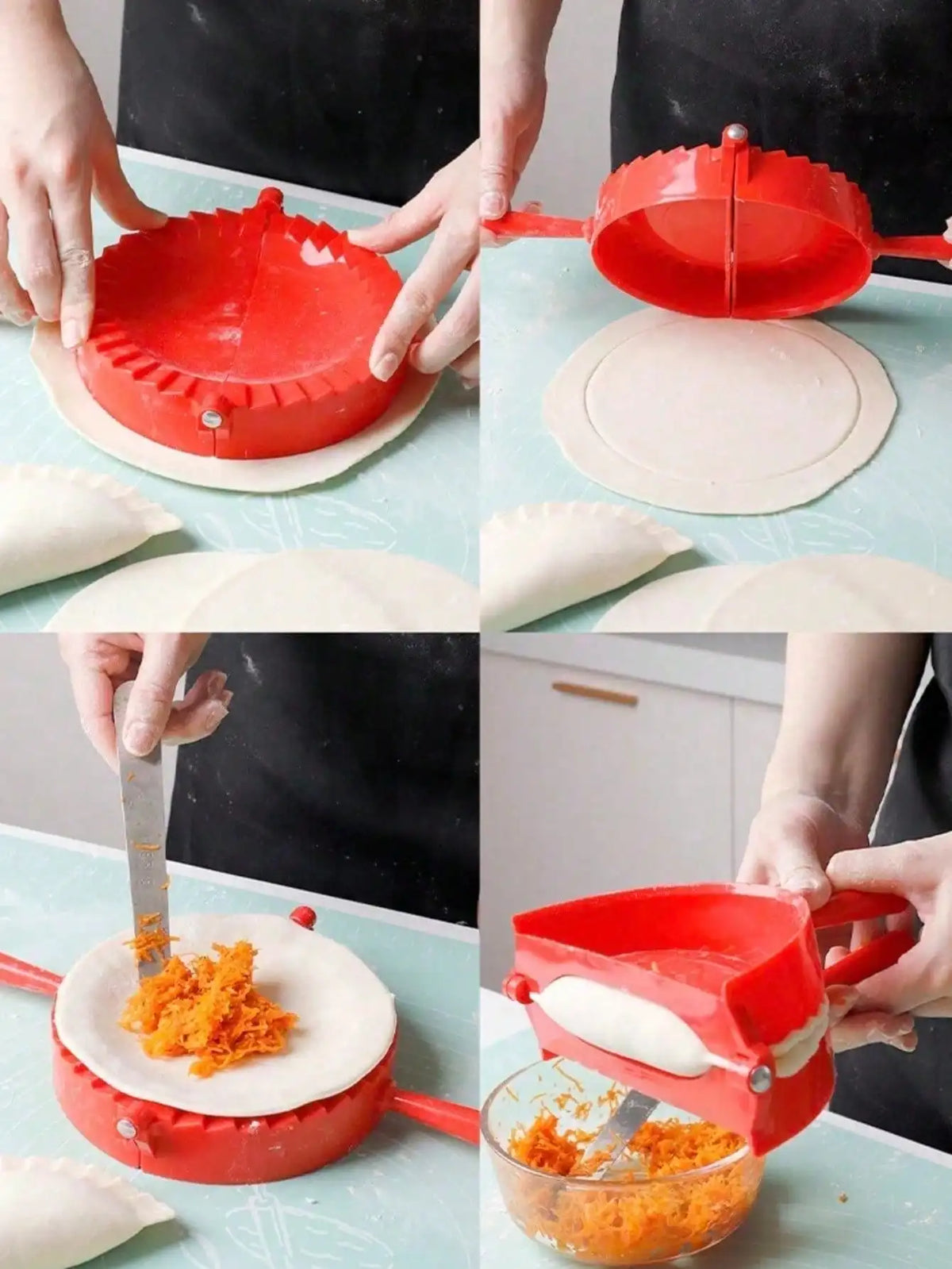 Plastic Dumpling Mold & Pastry Press – Pie & Dumpling Maker Pastry Press Mold Qme