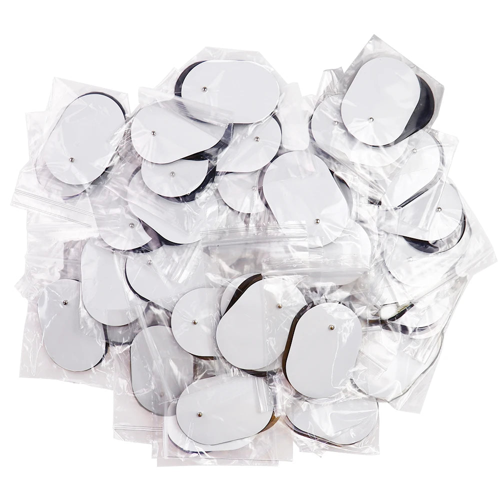 TENS EMS Electrode Pads – Reusable Self-Adhesive Gel Patches TENS EMS Electrode Pads Qst