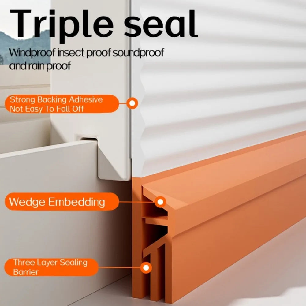 2M TPE Sliding Window & Door Sealing Strip – Weatherstrip Door Window Weatherstrip Qme