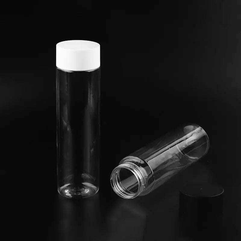 Round Disposable PET Bottles for Juice, Milk Tea & Yogurt Disposable Drink Bottles Qme