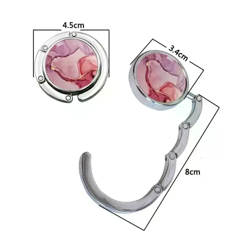 Foldable Handbag Hook – Portable Purse Hanger for Women Purse Hanger Hook Qme