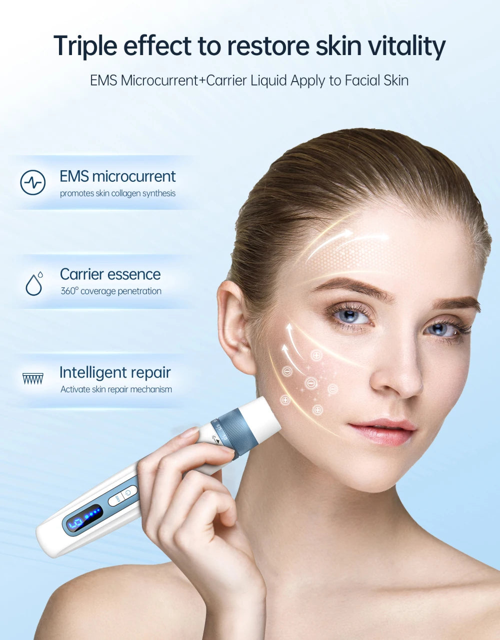 Hello Face H5 EMS Microneedling Pen + M300 LED Mask 2-in-1 Kit Microneedling Pen Kit Qst