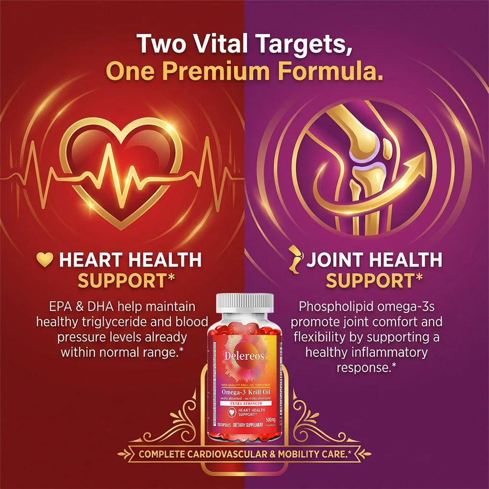 Antarctic Krill Oil 500mg – Omega-3 EPA DHA Astaxanthin, Non-GMO Krill Oil Supplement Qst