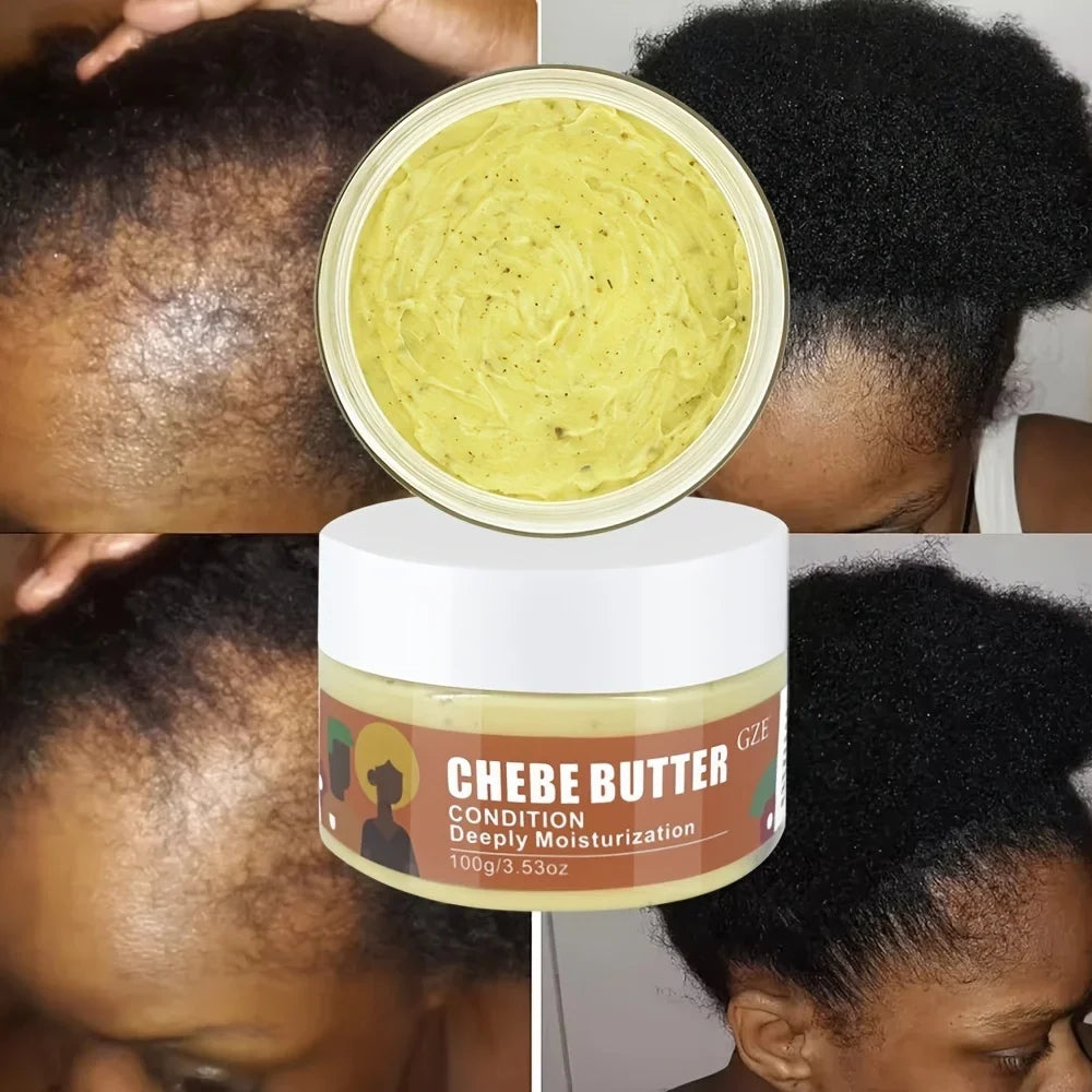 GZE Chebe Butter Deep Moisturizing Hair Conditioner | African Hair Conditioning Butter Qme Damage Repaired