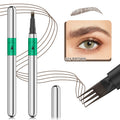 Hellokiss Waterproof Microblading Eyebrow Pen – 4 Split Head Microblading Eyebrow Pen Qme 9709-2