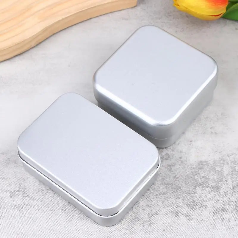 Square Aluminum Travel Soap Dish Box with Lid | Compact Travel Soap Dish Qme