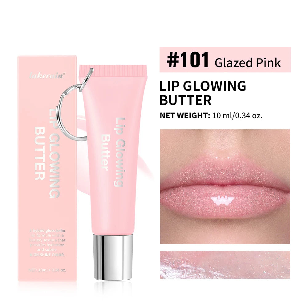 Lakerain Lip Glowing Butter – Moisturizing Colored Lip Gloss Colored Lip Gloss Qst 01