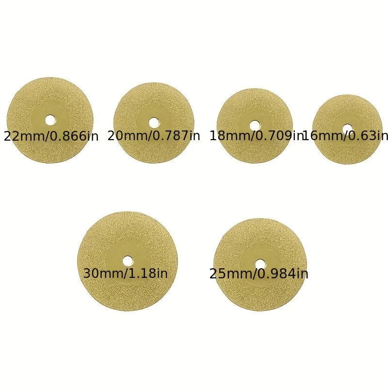 16-Piece Diamond Wheel Saw Circular Cutting Blades – Titanium Rotary Tool Blades Qme
