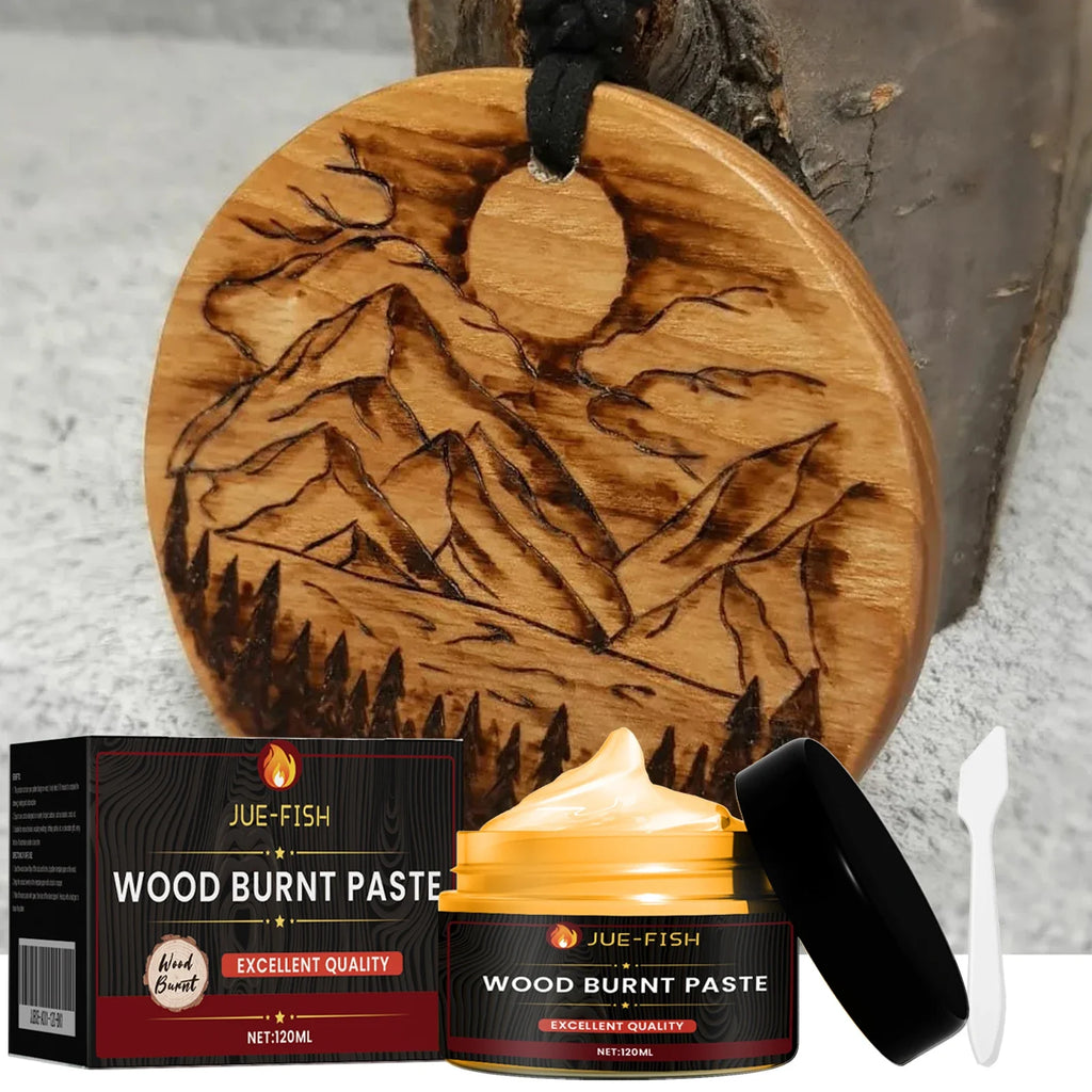 Wood Burning Paste 120ml | DIY Pyrography Pattern Cream Pyrography Craft Paste Qme