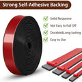 Self-Adhesive Rubber Flat Strip Glass Buffer & Vibration Dampener Rubber Sealing Strip Qme 5mmx15mmx5m
